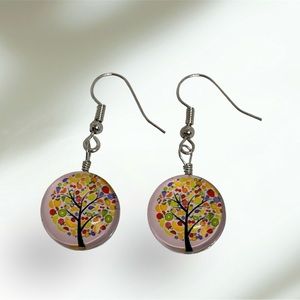 ✨BOGO Yellow Tree Of Life Dangle Earrings